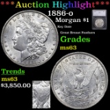***Auction Highlight*** 1886-o Morgan Dollar $1 Graded ms63 By SEGS (fc)