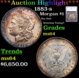 ***Auction Highlight*** 1883-s Morgan Dollar $1 Graded ms64 By SEGS (fc)