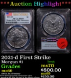 ***Auction Highlight*** PCGS 2021-d Morgan Dollar First Strike $1 Graded ms69 By PCGS (fc)