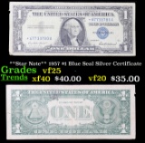 **Star Note** 1957 $1 Blue Seal Silver Certificate Grades vf+