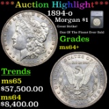 ***Auction Highlight*** 1894-o Morgan Dollar $1 Graded ms64+ By SEGS (fc)