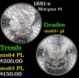 1881-s Morgan Dollar $1 Grades Select Unc+ PL