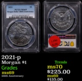 PCGS 2021-p Morgan Dollar $1 Graded ms69 By PCGS