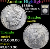 ***Auction Highlight*** 1886-o Morgan Dollar $1 Graded Select+ Unc By USCG (fc)