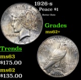 1926-s Peace Dollar $1 Grades Select Unc