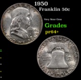 Proof 1950 Franklin Half Dollar 50c Grades Choice+ Proof