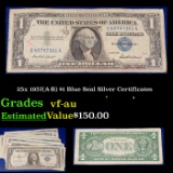 25x Nonconsecutive Serial Number 1957(A-B) $1 Blue Seal Silver Certificates Grades vf-au