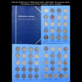 Partial Jefferson 5c Whitman book, 1938-1959. 38 coins in total, including most of the wartime silve