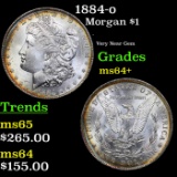 1884-o Morgan Dollar $1 Grades Choice+ Unc