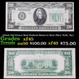 1934A $20 Green Seal Federal Reserve Note (New York, NY) Grades xf+