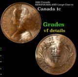 1880 Canada NEWFOUNDLAND Large Cent 1c Grades vf details