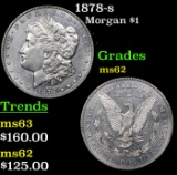 1878-s Morgan Dollar $1 Grades Select Unc