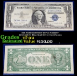 50x Nonconsecutive Serial Number 1957(A-B) $1 Blue Seal Silver Certificates Grades vf-au