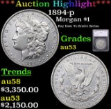 ***Auction Highlight*** 1894-p Morgan Dollar $1 Graded au53 By SEGS (fc)