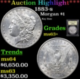 ***Auction Highlight*** 1883-s Morgan Dollar $1 Graded Select+ Unc By USCG (fc)