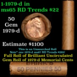 ***Auction Highlight*** Shotgun Lincoln 1c roll, 1979-d 50 pcs (fc)