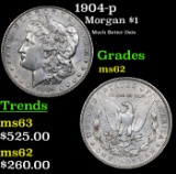 1904-p Morgan Dollar $1 Grades Select Unc