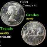 1960 Canada Dollar $1 Grades GEM+ Unc