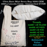 ***Auction Highlight*** Ultra Rare Sealed Original U.S Mint Sewn Bag 