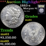 ***Auction Highlight*** 1883-s Morgan Dollar $1 Graded BU+ By USCG (fc)