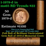 ***Auction Highlight*** Shotgun Lincoln 1c roll, 1979-d 50 pcs (fc)