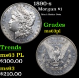 1890-s Morgan Dollar $1 Grades Select Unc PL