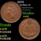 1879 Indian Cent 1c Grades Choice AU/BU Slider