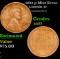 1933-p Lincoln Cent Mint Error 1c Grades Choice AU