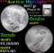 ***Auction Highlight*** 1927-p Peace Dollar $1 Graded ms64+ By SEGS (fc)