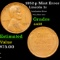 1952-p Lincoln Cent Mint Error 1c Grades Choice AU/BU Slider