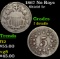 1867 No Rays Shield Nickel 5c Grades f details