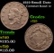 1819 Small Date Coronet Head Large Cent 1c Grades vf+