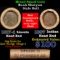 Mixed small cents 1c orig shotgun roll, 1917-d Wheat Cent, 1897 Indian Cent other end, Brinks Wrappe