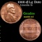 1960-d Lg Date Lincoln Cent 1c Grades GEM+ Unc RD