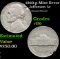 1960-p Jefferson Nickel Mint Error 5c Grades vf++
