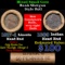 Mixed small cents 1c orig shotgun roll, 1917-d Wheat Cent, 1889 Indian Cent other end, Brinks Wrappe