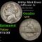 1943-p Jefferson Nickel Mint Error 5c Grades vg+