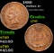1880 Indian Cent 1c Grades xf