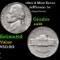 1964-d Jefferson Nickel Mint Error 5c Grades AU, Almost Unc