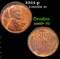 1944-p Lincoln Cent 1c Grades Select+ Unc RB