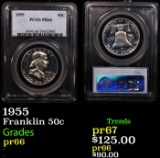 Proof PCGS 1955 Franklin Half Dollar 50c Graded pr66 By PCGS