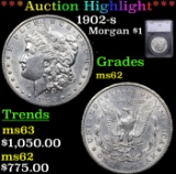 ***Auction Highlight*** 1902-s Morgan Dollar $1 Graded ms62 By SEGS (fc)