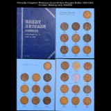 Virtually Complete Whitman Great Britian Pennies Folder 1902-1929, 31 coins. Missing only 1919-KN.
