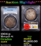 ***Auction Highlight*** PCGS 1904-p Morgan Dollar $1 Graded ms64 By PCGS (fc)