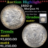 ***Auction Highlight*** 1892-p Morgan Dollar $1 Graded ms64+ By SEGS (fc)