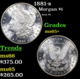 1881-s Morgan Dollar $1 Grades GEM+ Unc