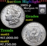 ***Auction Highlight*** 1901-p Morgan Dollar $1 Grades ms62 By SEGS (fc)