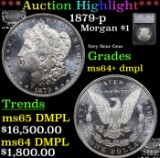 ***Auction Highlight*** 1879-p Morgan Dollar $1 Graded ms64+ dmpl by SEGS (fc)