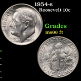 1954-s Roosevelt Dime 10c Grades gem+ Unc FT