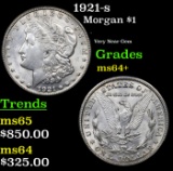 1921-s Morgan Dollar $1 Grades Choice+ Unc